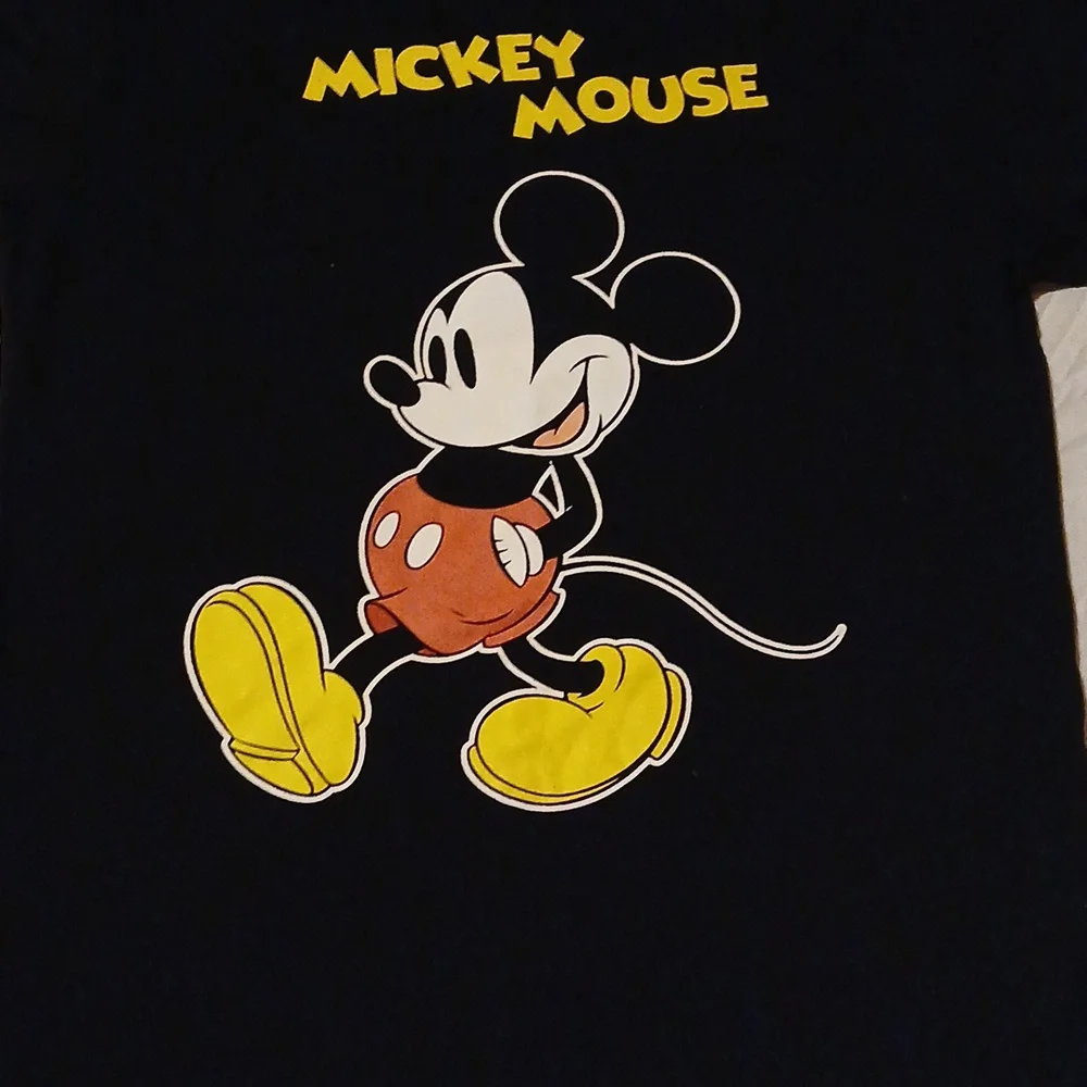 Disney Mickey Mouse Black T-Shirt - Picture 2 of 3